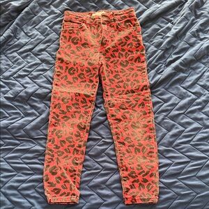 Leopard Print Girls Jeans